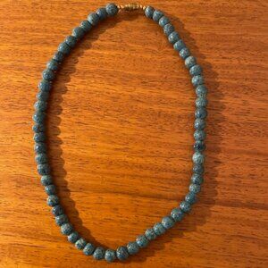 Blue bead necklace - Handicraft
